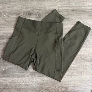 Lululemon Invigorate High-Rise Tight Crop 25" Green Women Size 8